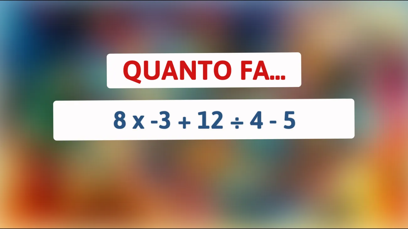 \"Solo il 2% delle persone riesce a risolvere questo enigma matematico! Sei tra loro?\""